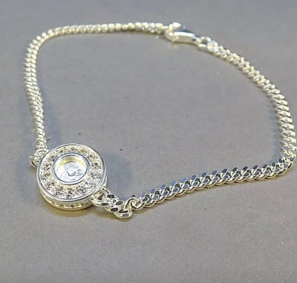 Circle with CZ stones Bracelets