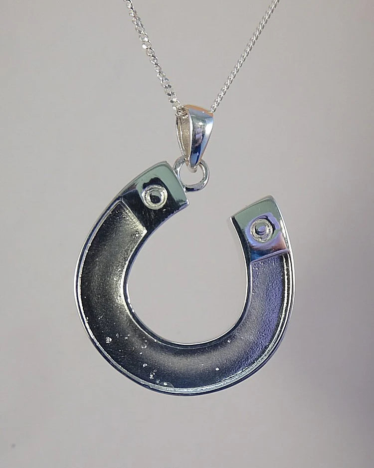 Angled Horseshoe Pendant