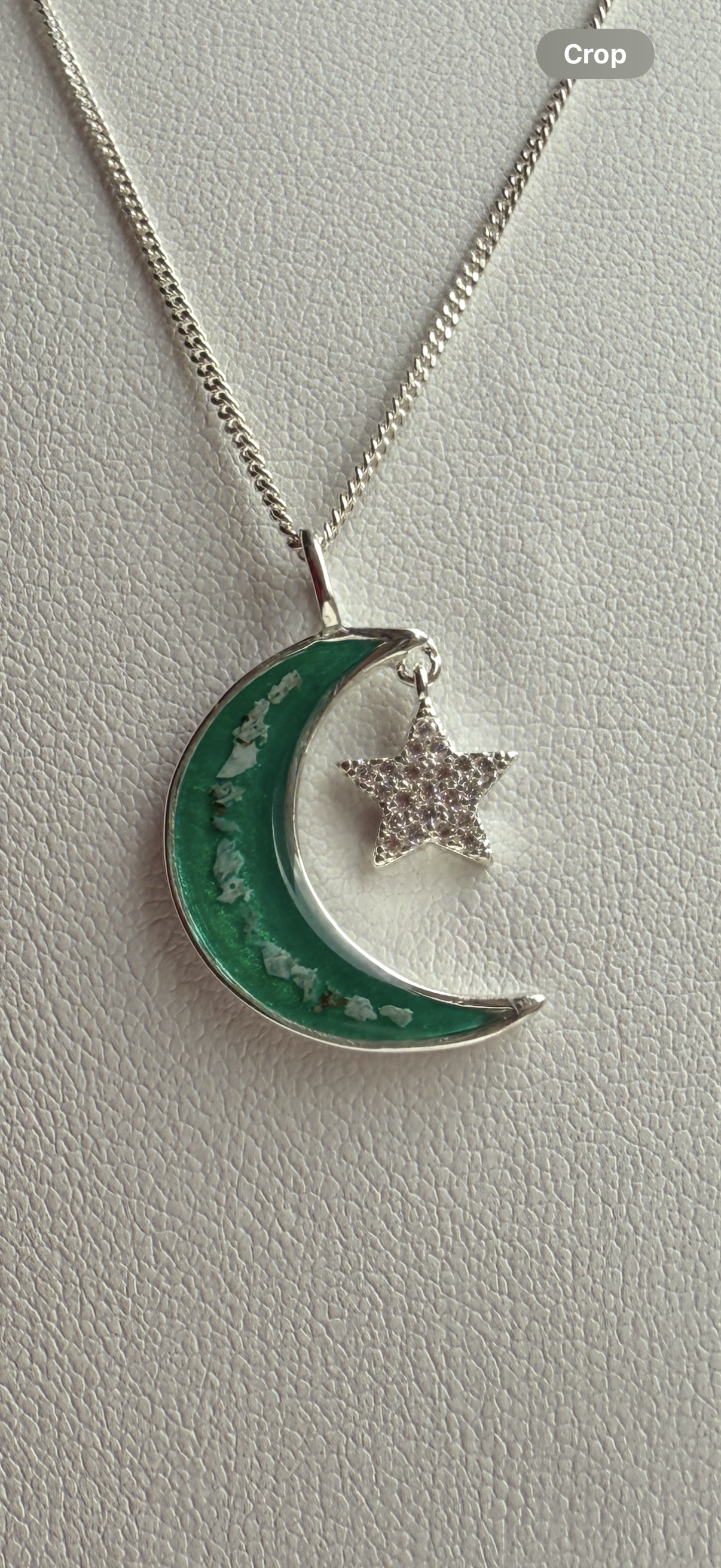 Galaxy Moon and Star Pendant