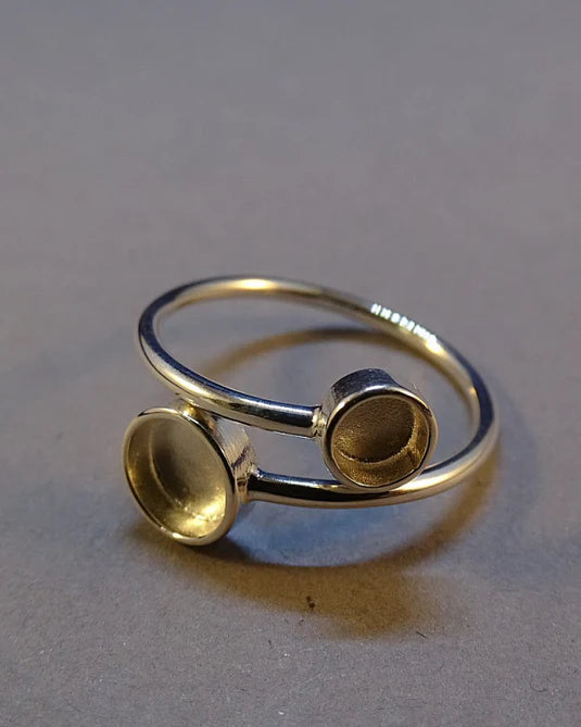 Double Circle Adjustable Ring