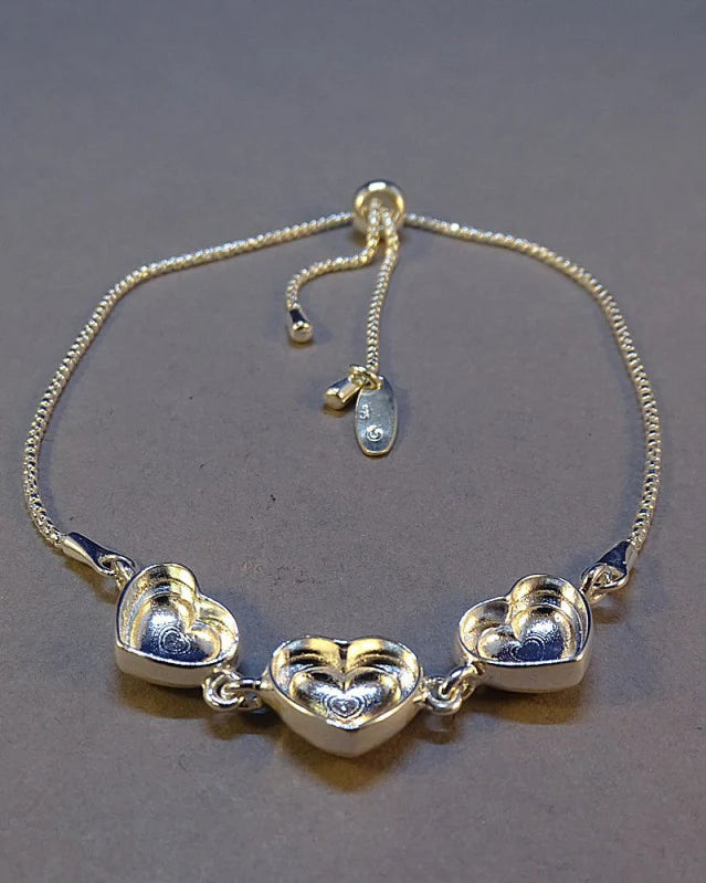 Open Heart Trio Bracelet
