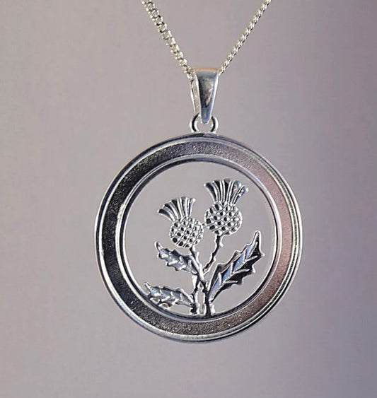 Circle Thistle Pendant