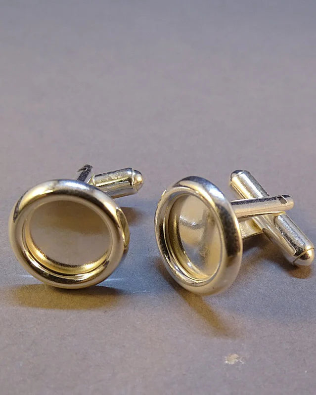 Raised Circle Cufflinks